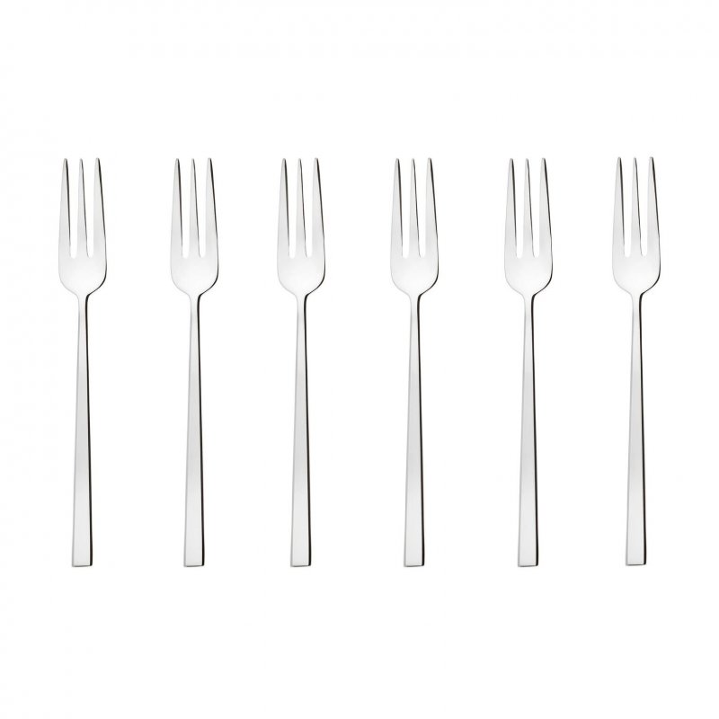 Sambonet - Set 6 Forchettine Dolce - Acciaio Inox - Rock