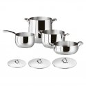 Sambonet - Batteria Di Pentole 7 Pezzi - Kikka - Acciaio Inox