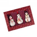 Nostalgic Ornaments pupazzi di neve, set di 3 pz., 8x3,5 cm
