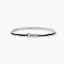 Mabina - Bracciale Tennis Uomo - Zirconi Neri - Argento 925