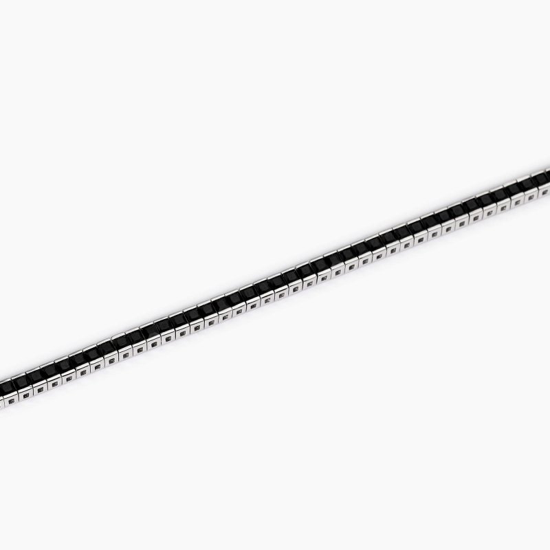 Mabina - Bracciale Tennis Uomo - Zirconi Neri - Argento 925