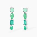 Mabina - Orecchini Con Fusion Stone - Argento - Verde