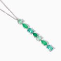 Mabina - Girocollo Con Fusion Stone - Glass Verde