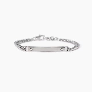 Mabina - Bracciale Uomo Rider - Argento - Regolabile