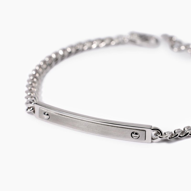 Mabina - Bracciale Uomo Rider - Argento - Regolabile