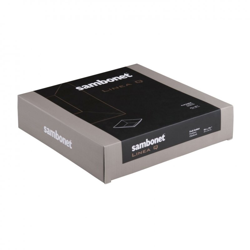 Sambonet - Piatto Presentazione Linea Q - Acciaio Inox - Quadrato
