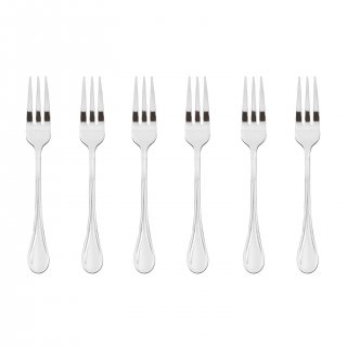 Sambonet - Set 6 Forchettine Dolce - Acciaio Inox - Royal