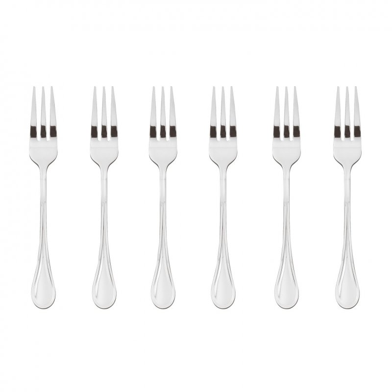 Sambonet - Set 6 Forchettine Dolce - Acciaio Inox - Royal