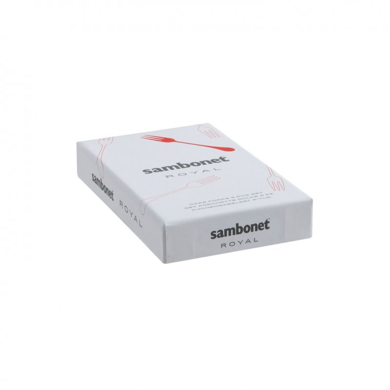 Sambonet - Set 6 Forchettine Dolce - Acciaio Inox - Royal