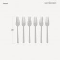 Sambonet - Set 6 Forchettine Dolce - Acciaio Inox - Neutra