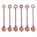 Sambonet - Set 6 Cucchiaini Party - Acciaio Inox - Antique Pvd Copper