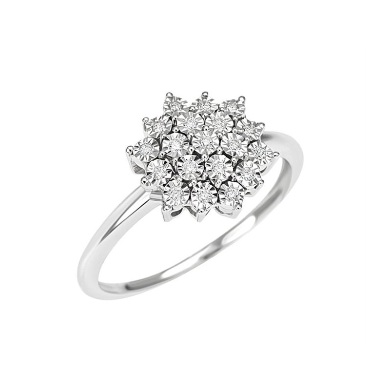 Bliss - Anello In Oro Bianco - Diamante Rotondo