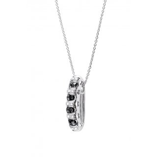 Bliss - Collierino In Oro Bianco - Diamante Rotondo