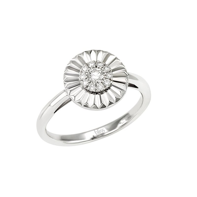 Bliss - Anello In Oro Bianco - Diamante Rotondo