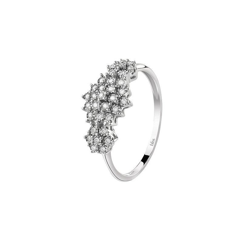 Bliss - Anello In Oro Bianco - Diamante Rotondo