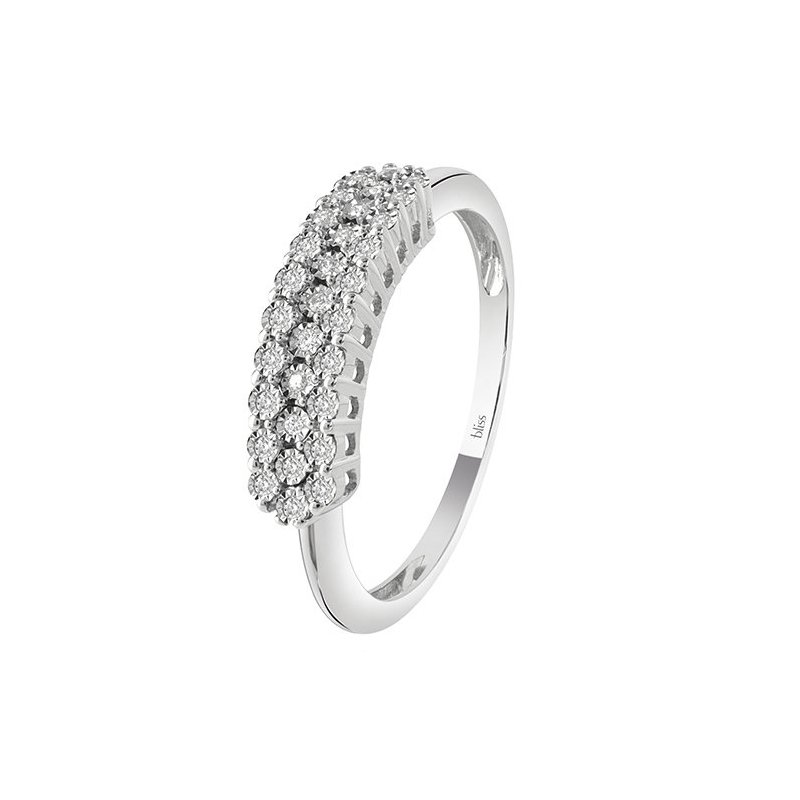 Bliss - Anello Rugiada - Oro Bianco - Diamante