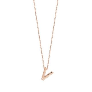 Bliss - Collierino In Oro Rosa - Diamante Rotondo