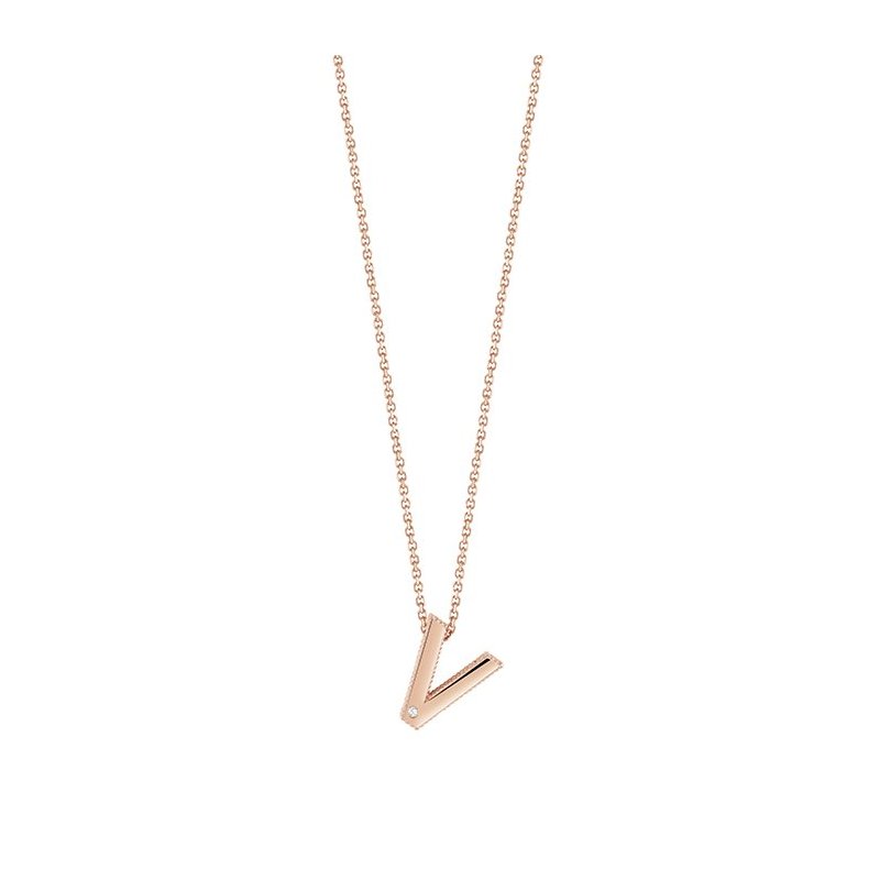 Bliss - Collierino In Oro Rosa - Diamante Rotondo