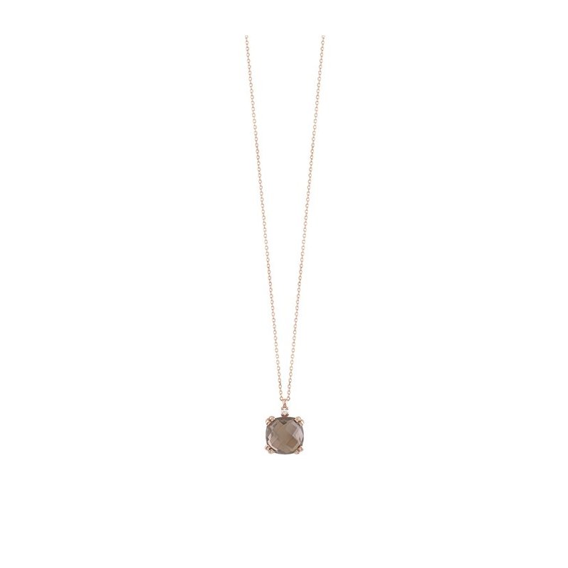 Bliss - Collierino In Oro Rosa - Diamante