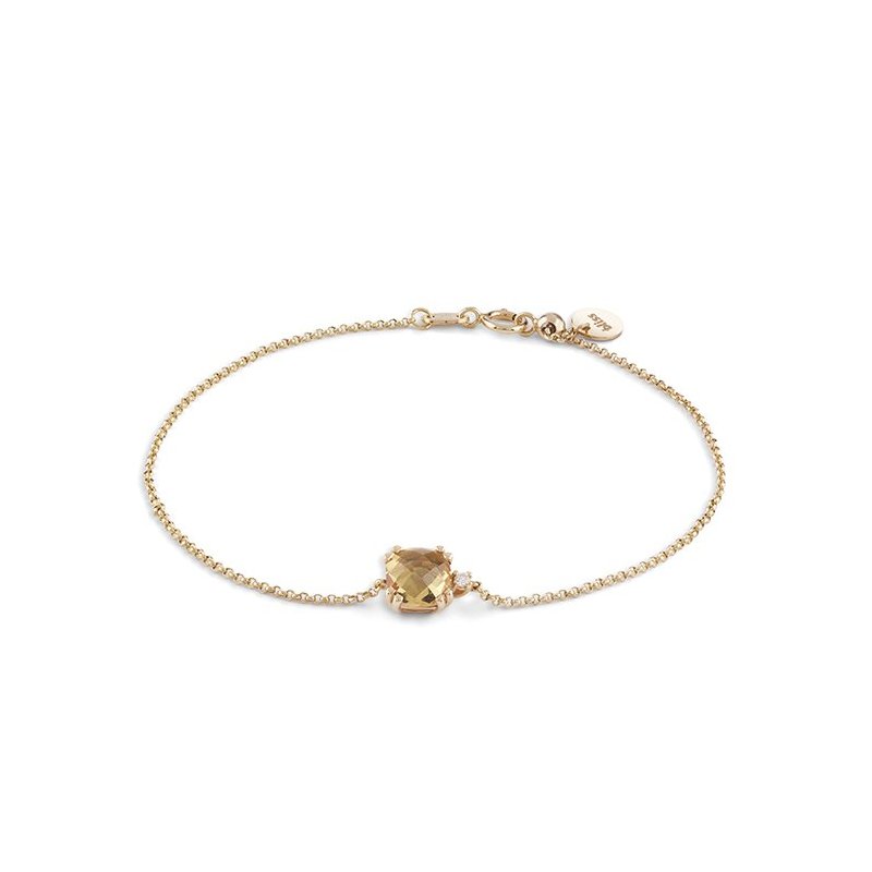 Bliss - Bracciale Oro Giallo - Diamante Rotondo