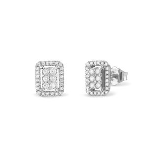 Bliss - Orecchini Bl Caresse - Oro Bianco - Diamante