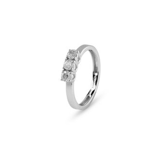 Bliss - Veretta In Oro Bianco - Diamante Rotondo