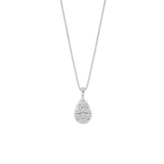Bliss - Collierino In Oro Bianco - Diamante Rotondo