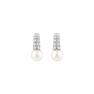 Bliss - Orecchini In Oro Bianco - Diamante - Rugiada