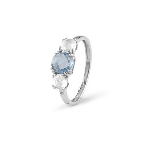 Bliss - Anello In Oro Bianco - Diamante Rotondo