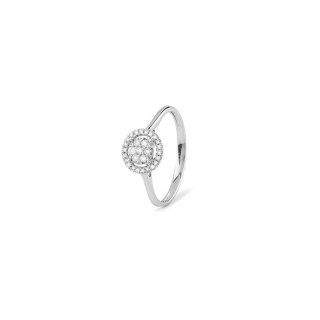 Bliss - Anello In Oro Bianco - Diamante Rotondo