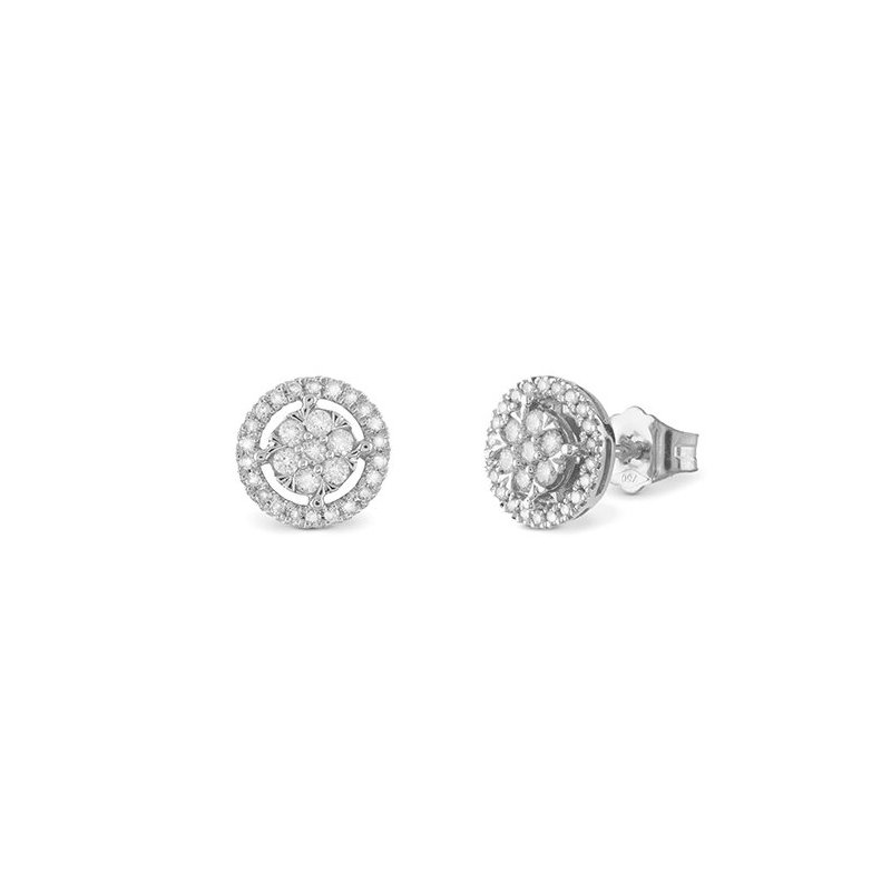 Bliss - Orecchini Bl Caresse - Oro Bianco - Diamante