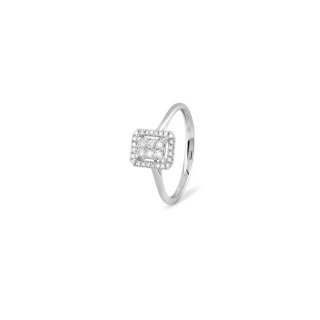 Bliss - Anello In Oro Bianco - Diamante Rotondo