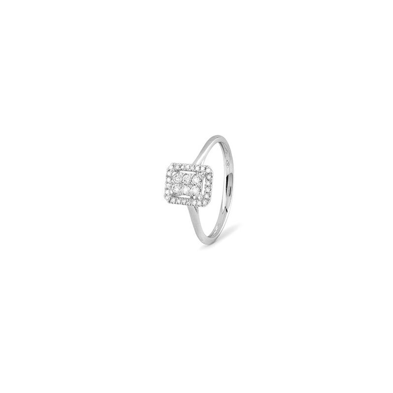 Bliss - Anello In Oro Bianco - Diamante Rotondo