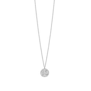 Bliss - Collierino In Oro Bianco - Diamante Rotondo