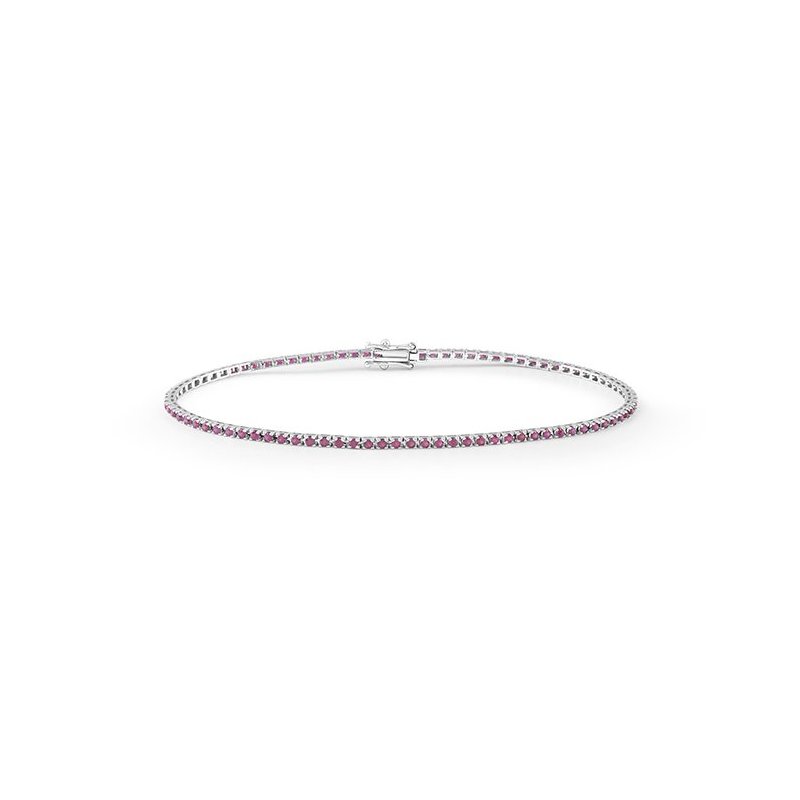 Bliss - Bracciale In Oro Bianco - Rubino