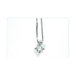 Bliss - Collierino In Oro Bianco - Diamante Rotondo