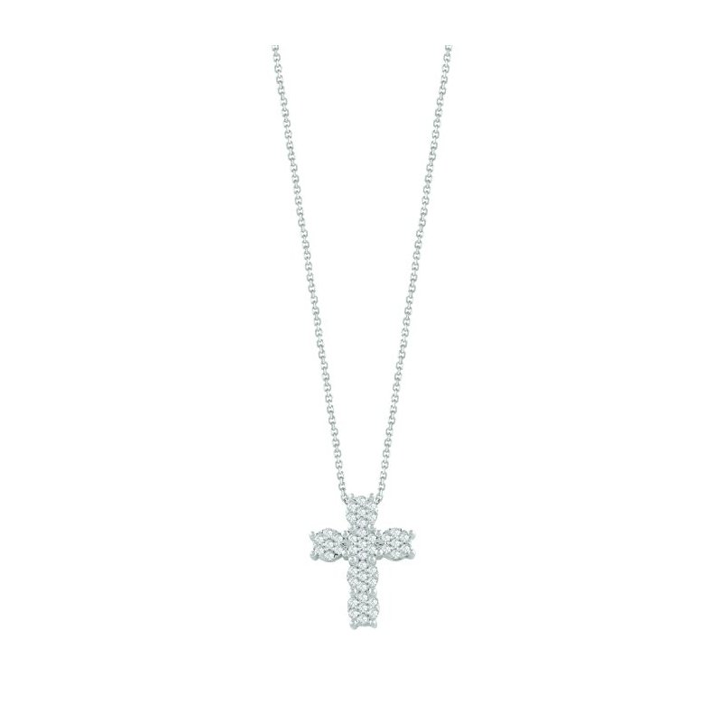 Bliss - Collierino In Oro Bianco - Diamante Rotondo