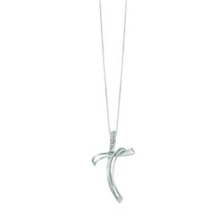 Bliss - Collierino In Oro Bianco - Diamante Rotondo