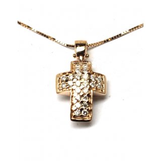 Bliss - Collierino In Oro Rosa - Diamante Rotondo