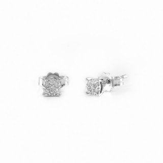 Bliss - Orecchini Bl Caresse - Oro Bianco - Diamante