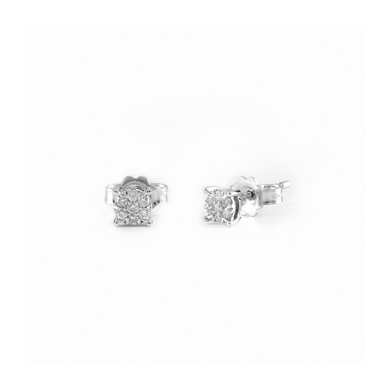 Bliss - Orecchini Bl Caresse - Oro Bianco - Diamante