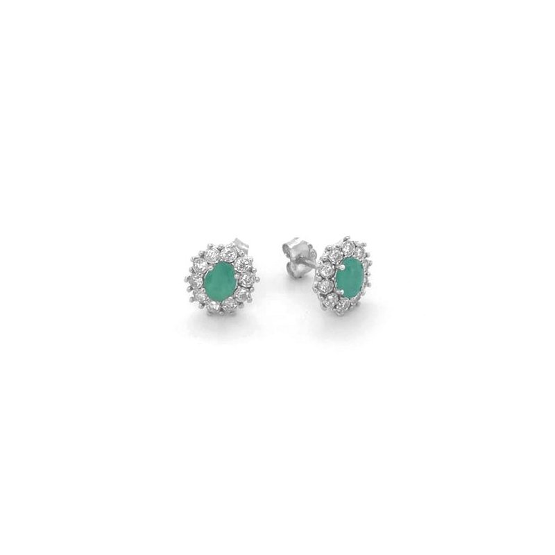 Bliss - Orecchini Charleston - Oro Bianco - Diamante
