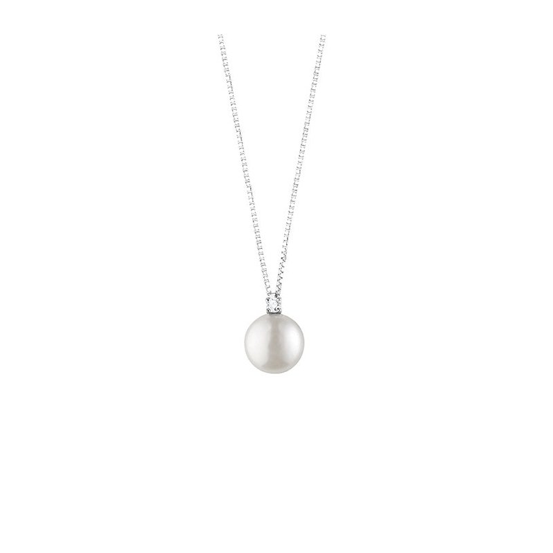 Bliss - Collierino In Oro Bianco - Diamante