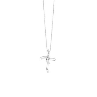 Bliss - Collierino In Oro Bianco - Diamante Rotondo