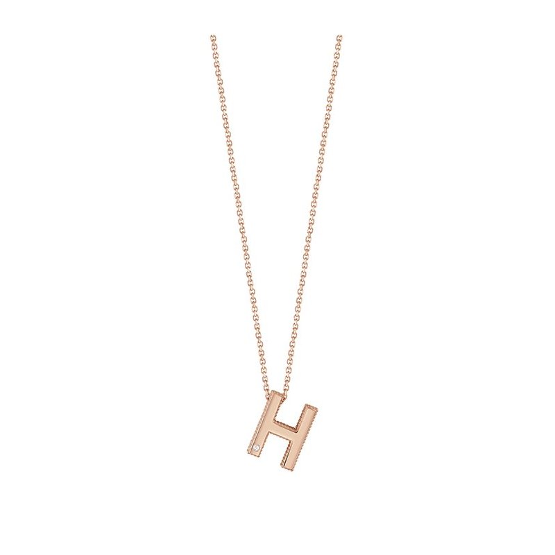 Bliss - Collierino In Oro Rosa - Diamante Rotondo