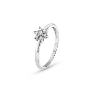 Bliss - Anello In Oro Bianco - Diamante Rotondo