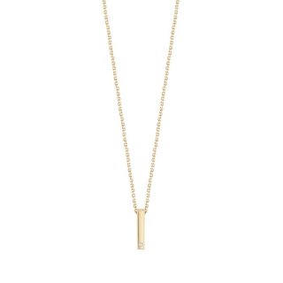 Bliss - Collierino In Oro Giallo - Diamante Rotondo