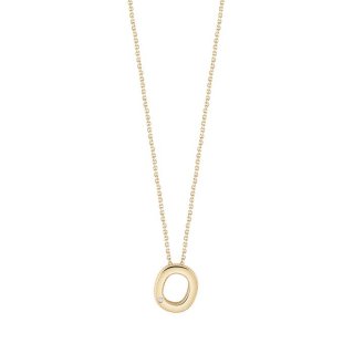 Bliss - Collierino In Oro Giallo - Diamante Rotondo