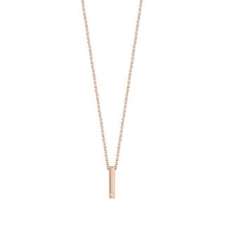 Bliss - Collierino In Oro Rosa - Diamante Rotondo