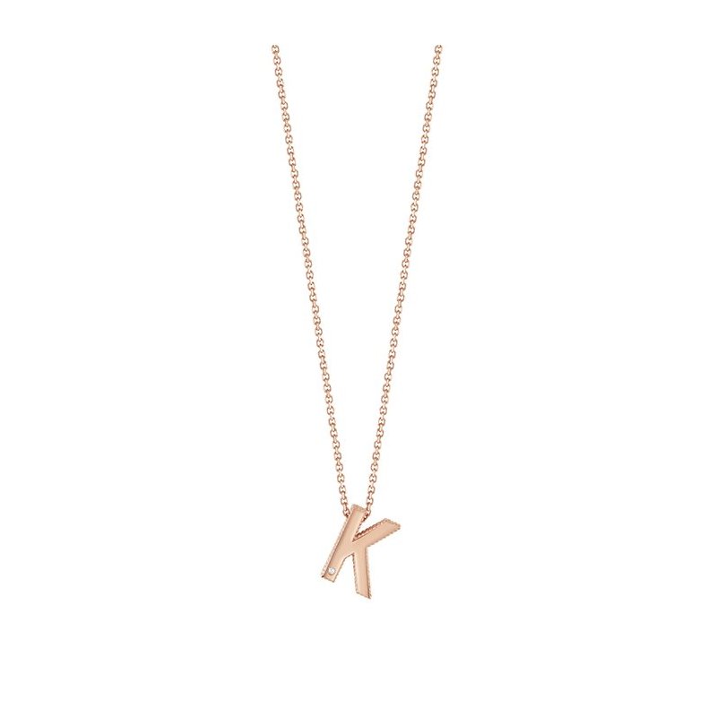 Bliss - Collierino In Oro Rosa - Diamante Rotondo